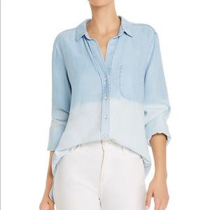 Bella Dahl dip dye jean jacket denim shirt